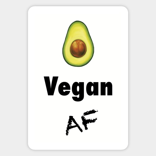 Vegan AF Sticker by AnimalRightsApparel
